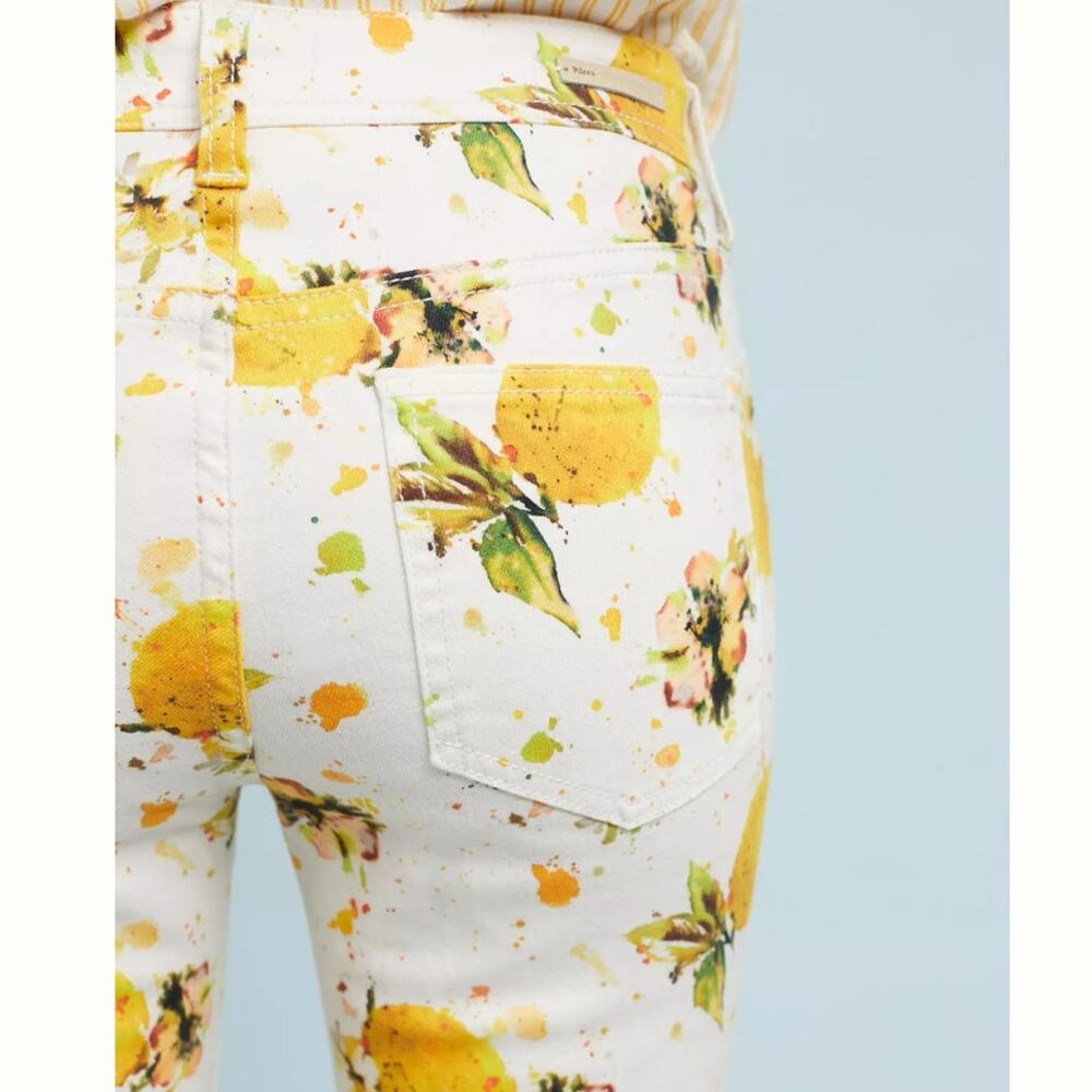 Pilcro and the Letterpress ANTHROPOLOGIE Lemon Grove High-Rise Cropped Jeans 27 - Picture 4 of 9